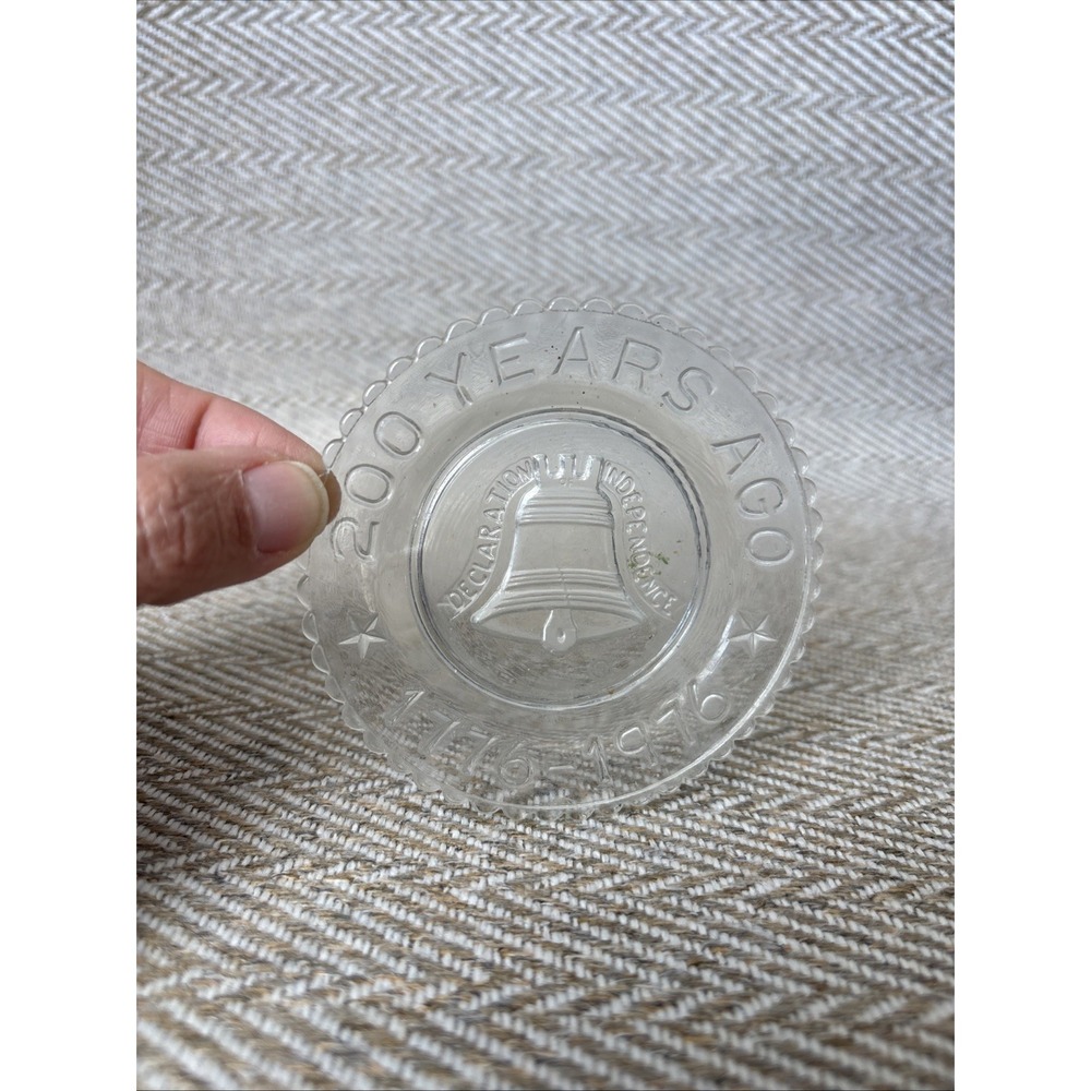 MOSSER CUP PLATE 1776-1976 Bicentennial 200 Years Ago LIBERTY BELL
